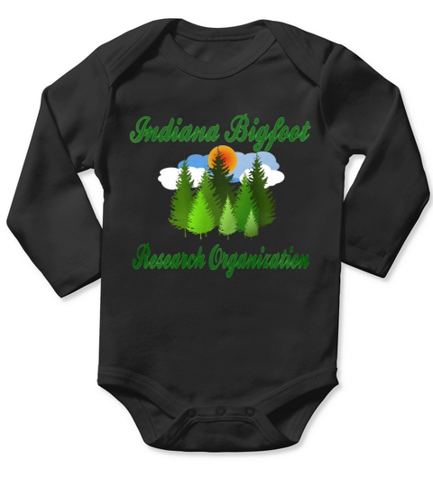 Indiana Bigfoot Research  Organization Forest Long Sleeve Baby One-Piece