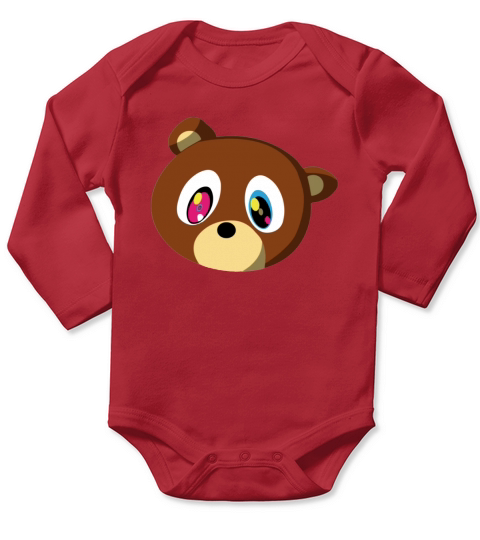 Kanye Bear Long Sleeve Baby One-Piece