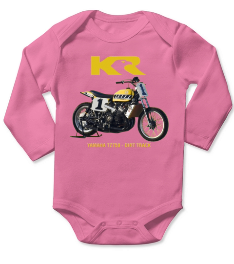 Kenny Roberts - TZ750 Dirt Track Long Sleeve Baby One-Piece