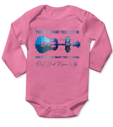 Kid rock you get what you put in only god knows why guitar lake shirt - Ladies Flowy Tank Long Sleeve Baby One-Piece
