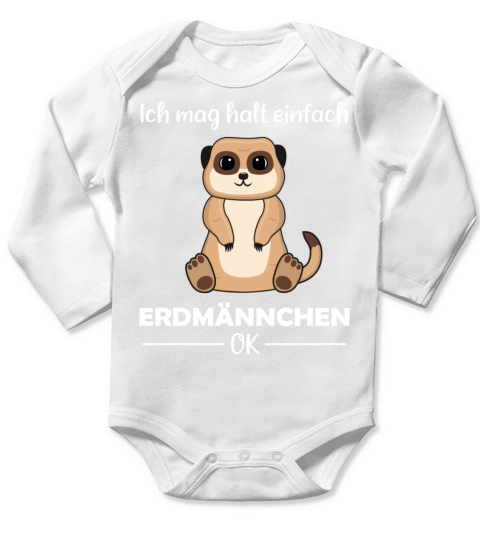Meerkat Lovers Funny Quote Gift Long Sleeve Baby One-Piece