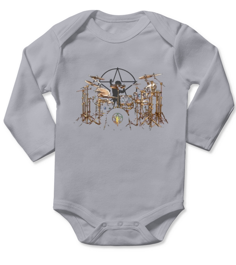 Neil Peart playing the drums shirt Long Sleeve Baby One-Piece