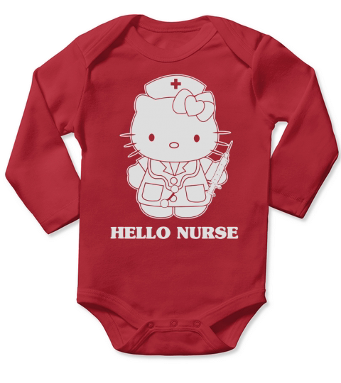 Nurse-Hello Kitty-2 Long Sleeve Baby One-Piece
