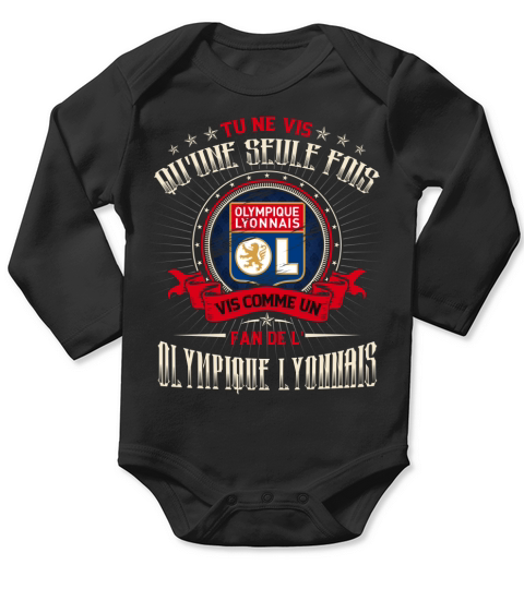 Olympique lyonnais Long Sleeve Baby One-Piece