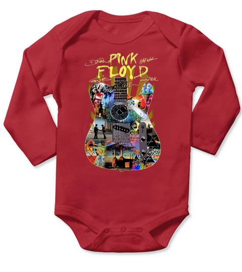 Pink Floyd Guitar Signatures shirt Long Sleeve Baby One-Piece