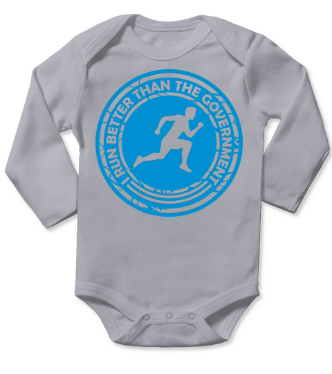 run better than government Long Sleeve Baby One-Piece