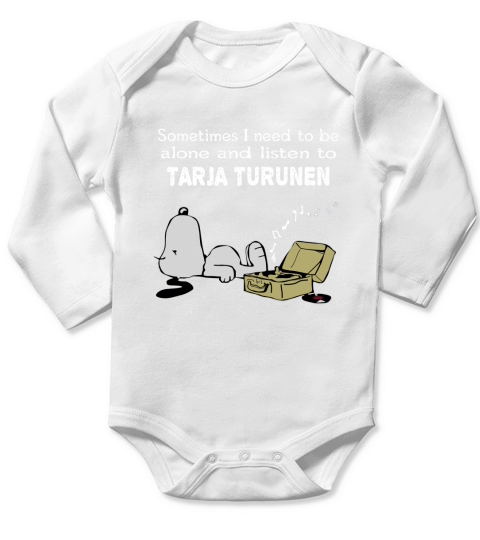 Sometimes I need to be alone and listen to Tarja Turunen Long Sleeve Baby One-Piece
