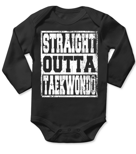 Taekwondo Saying funny Long Sleeve Baby One-Piece