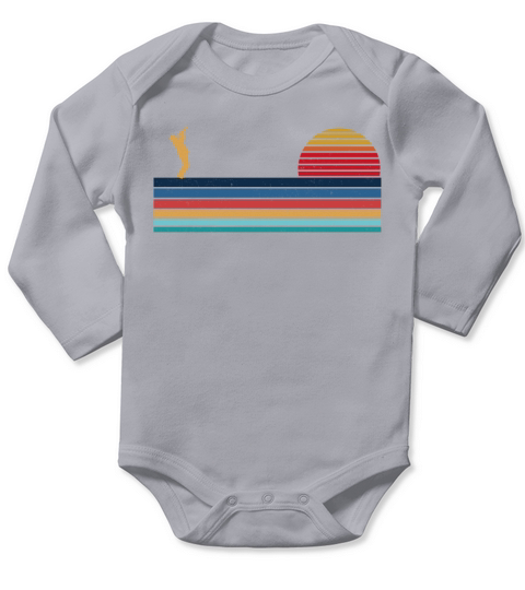 Trumpet Player Retro Vintage Long Sleeve Baby One-Piece