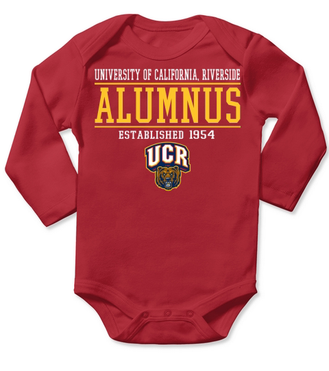 UC Riverside  Alumnus Long Sleeve Baby One-Piece
