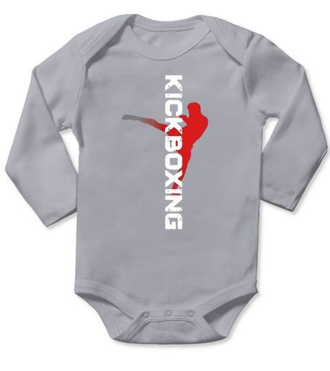 Vintage Kickboxing Shirt Long Sleeve Baby One-Piece