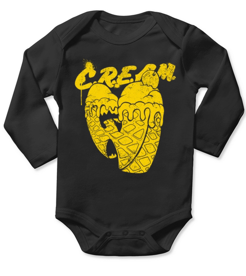 waffle ice cream wutang gold Long Sleeve Baby One-Piece
