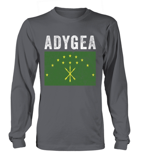 Adygea Flag Distressed - Circassian Flag Long sleeved Unisex