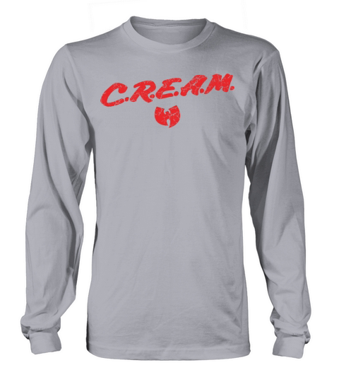 cream small wutang red Long sleeved Unisex