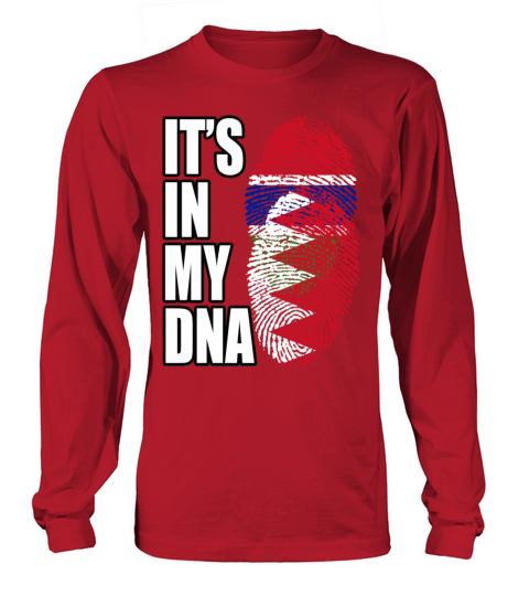 Gambian And Bahraini Mix Heritage DNA Flag Long sleeved Unisex