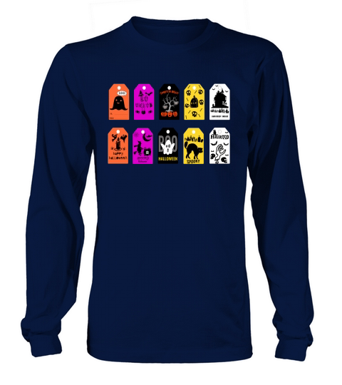 HALLOWEEN GIFT TAGS Long sleeved Unisex
