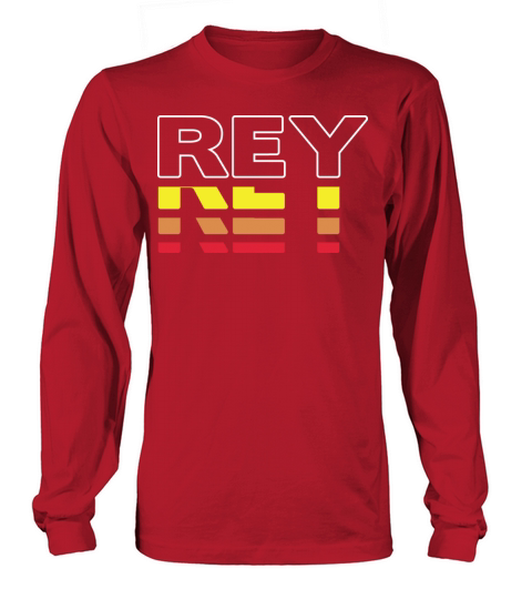 Rey First Name Funny Vintage Sunset Rey Long sleeved Unisex