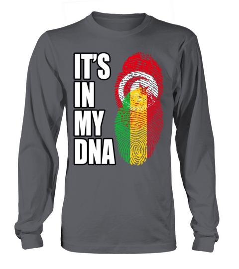 Tunisian And Malian Mix Heritage DNA Flag Long sleeved Unisex