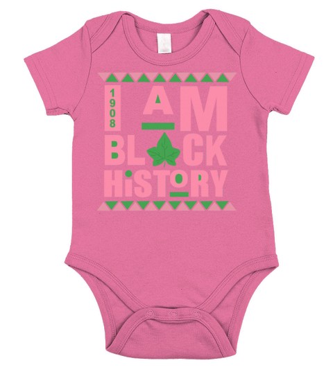 1908 AKA I Am Black History shirt Short Sleeve Baby One-Piece
