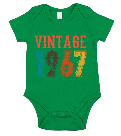 1967 Born Birthday Dad Vintage 1967 Short Sleeve Baby One-Piece