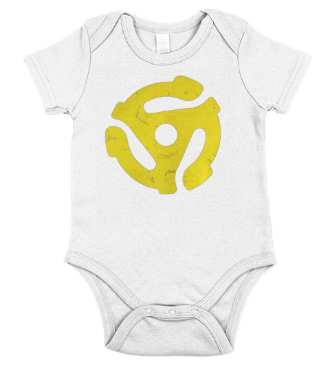 45 rpm spider vinyl Short Sleeve Baby One-Piece