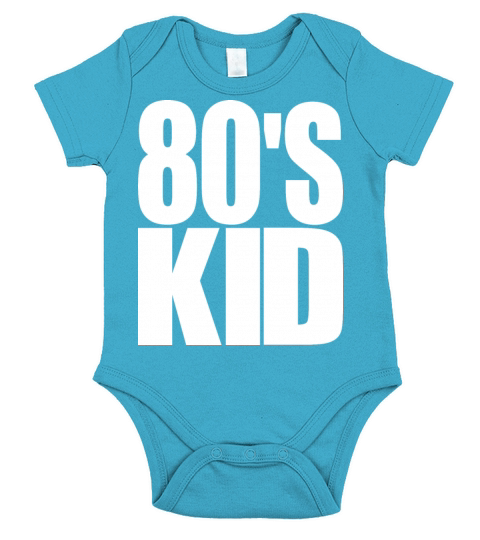80s Kid Funny Vintage Costume Short Sleeve Baby One-Piece