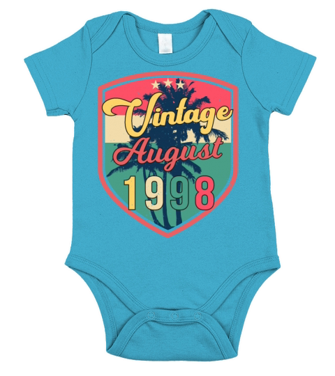 Best Birth Month August 1998 Short Sleeve Baby One-Piece