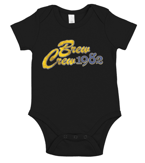 Brew Crew 1982 Milwaukee Hoodies Short Sleeve Baby One-Piece