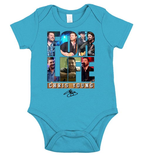 CHRIS YOUNG Short Sleeve Baby One-Piece