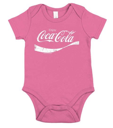 cocacola vintage white genießen Sie das grafische Hemd des Logos Short Sleeve Baby One-Piece