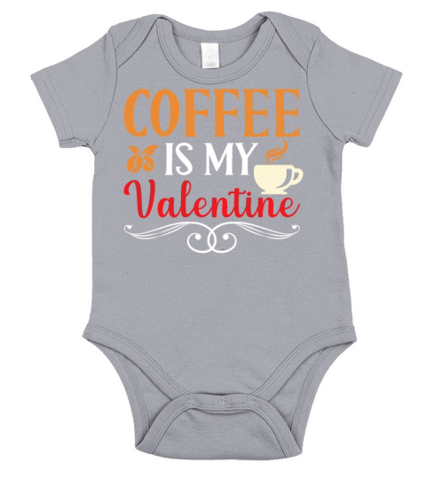 Coffee Valentine Tee Short Sleeve Baby One-Piece