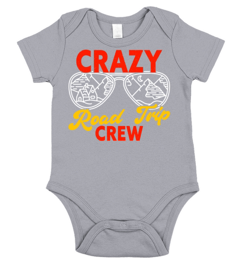 Crazy Road Trip Crew Family Travel Short Sleeve Baby One-Piece