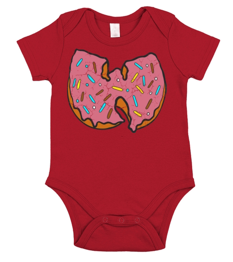donut wutang pink Short Sleeve Baby One-Piece