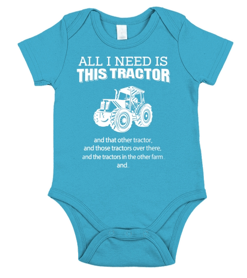 farm all i need is this tractor Short Sleeve Baby One-Piece