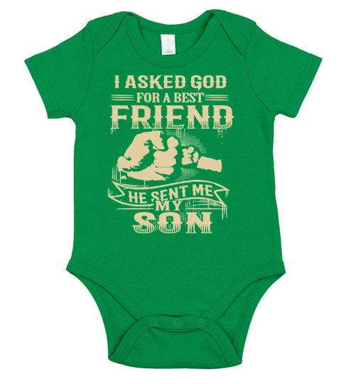Father And Son Best Friend Short Sleeve Baby One-Piece
