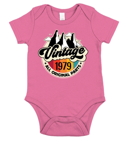 Funny Birthday Born in 1979 Limited Edition Short Sleeve Baby One-Piece