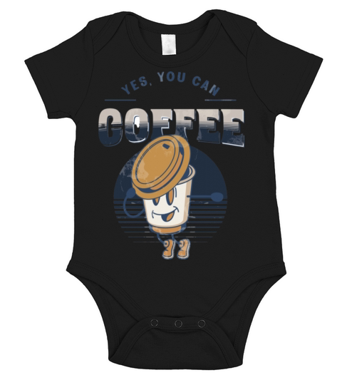 Funny Coffee Humor Quote Short Sleeve Baby One-Piece