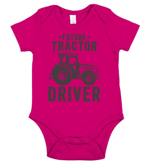 Future Tractor Driver Short Sleeve Baby One-Piece