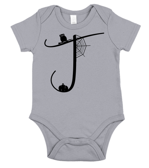 Halloween Alphabets Clipart T Short Sleeve Baby One-Piece