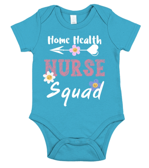 Home Health Nurse Squad Cute Professional Nurse Short Sleeve Baby One-Piece
