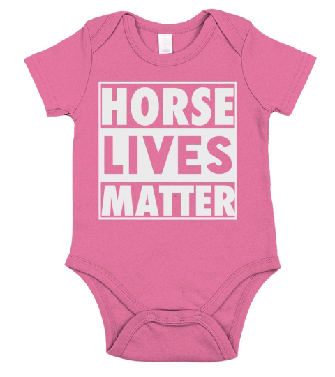 Horse Lives Matter Funny Horse Shirts Men Women Kids Short Sleeve Baby One-Piece