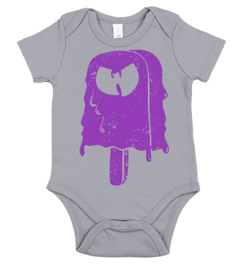 icecream wutang wutang purple Short Sleeve Baby One-Piece