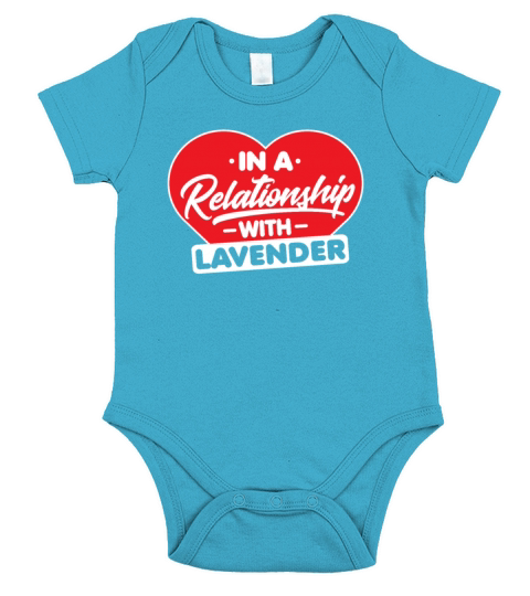 In a Relationship with Lavender - Funny Short Sleeve Baby One-Piece