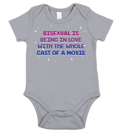 In Love with the Whole Cast Bisexual LGBTQ Bi Short Sleeve Baby One-Piece