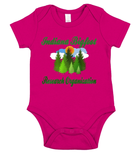 Indiana Bigfoot Research  Organization Forest Short Sleeve Baby One-Piece