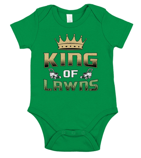 Lawn Mower King Of Lawns Garden Grass Lawn Mowing Short Sleeve Baby One-Piece
