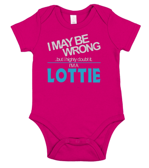 Lottie Doubt Wrong - Lottie Name Shirt Short Sleeve Baby One-Piece