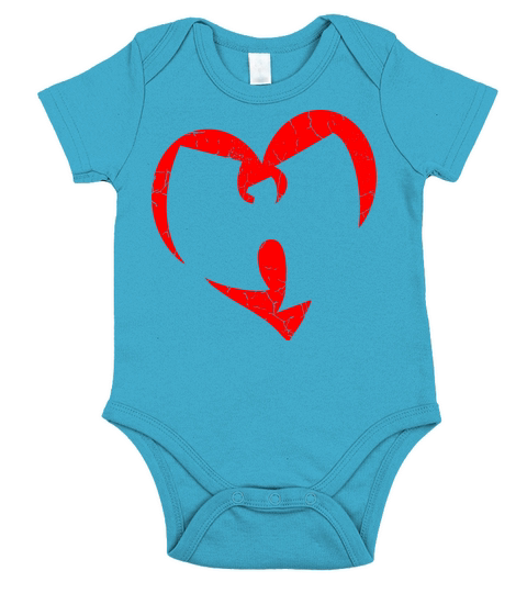 love wutang red Short Sleeve Baby One-Piece