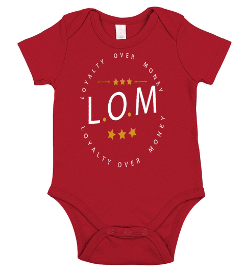 Loyalty Over Money Short Sleeve Baby One-Piece