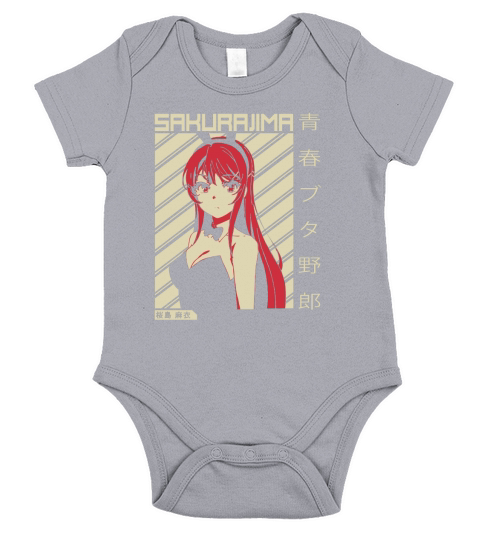 Mai Sakurajima - Rascal Does Not Dream Of Bunny Girl Sempai | Anime Shirt T-Shirt Short Sleeve Baby One-Piece